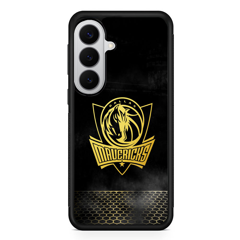 Dallas Mavericks Gold Samsung Galaxy S26 Case | Protective Rubber Cover