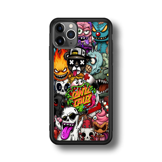 Santa Cruz Skateboard Monster iPhone 11 Pro Max Case | Slim Rubber Case for iPhone 11 Pro Max