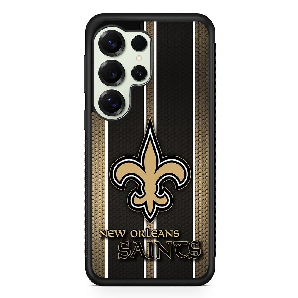 New Orleans Saints Logo Samsung Galaxy S25 Ultra Case | Durable Rubber Case for Samsung Galaxy S25 Ultra