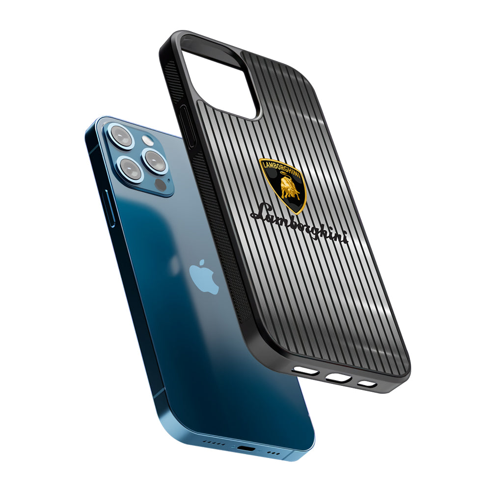 Lamborghini Luxury Curtains 2D Rubber Phone Case | Slim Protective Phone Case