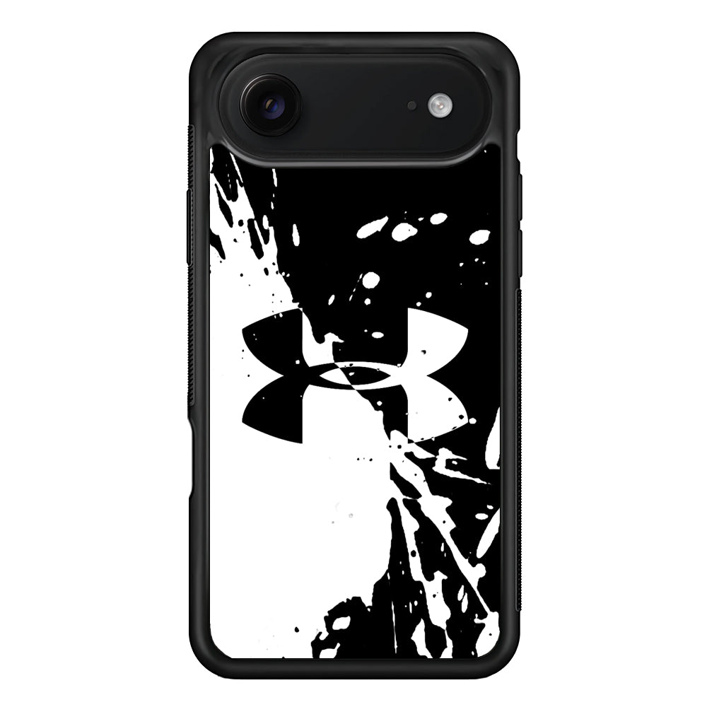 Under Armour Black White iPhone 17 Air Case | Slim Rubber Case for iPhone 17 Air