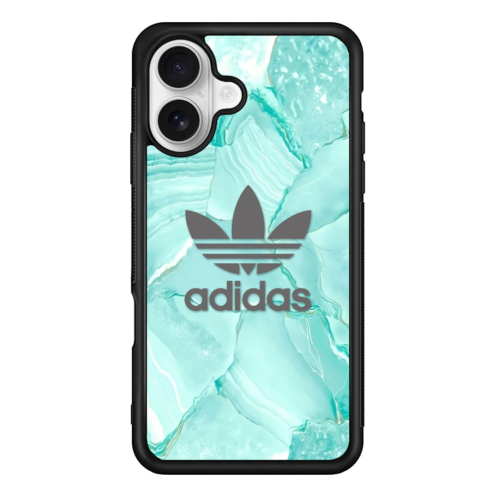 Adidas Light Marble Green iPhone 16 Plus Case – Slim Fit Protective Phone Case