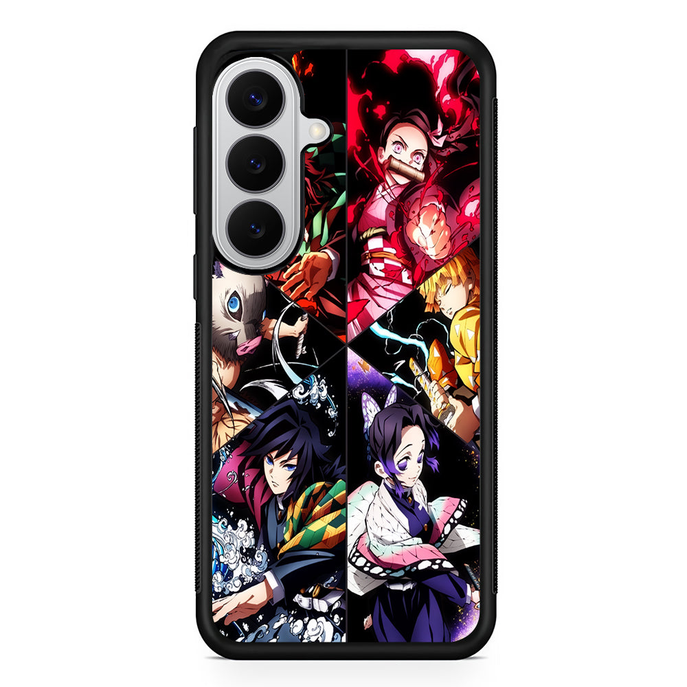 Demon Slayer Anime Characters Samsung Galaxy S26 Case | Protective Rubber Cover