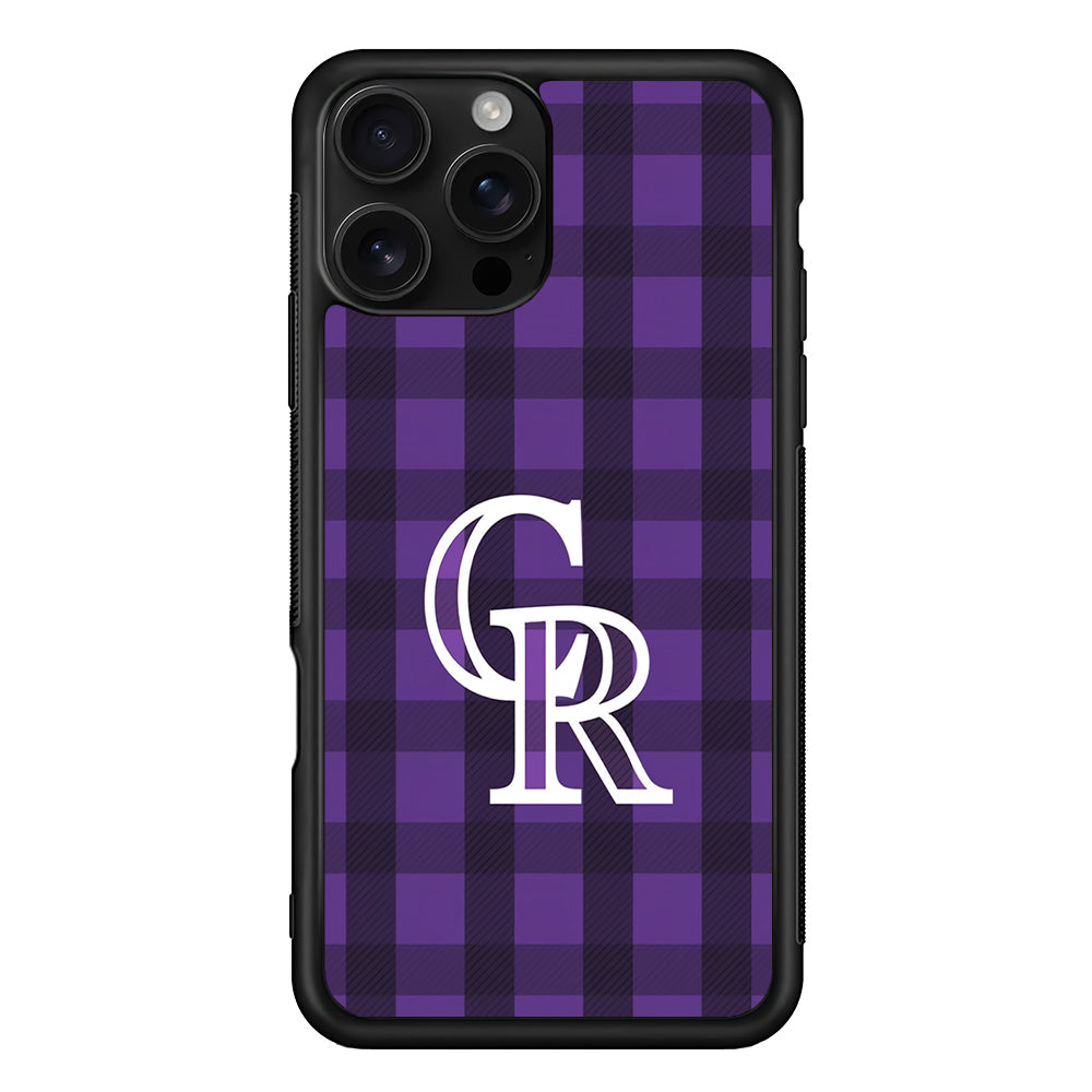 Colorado Rockies Pattern iPhone 16 Pro Case | Durable Protective Case for iPhone 16 Pro