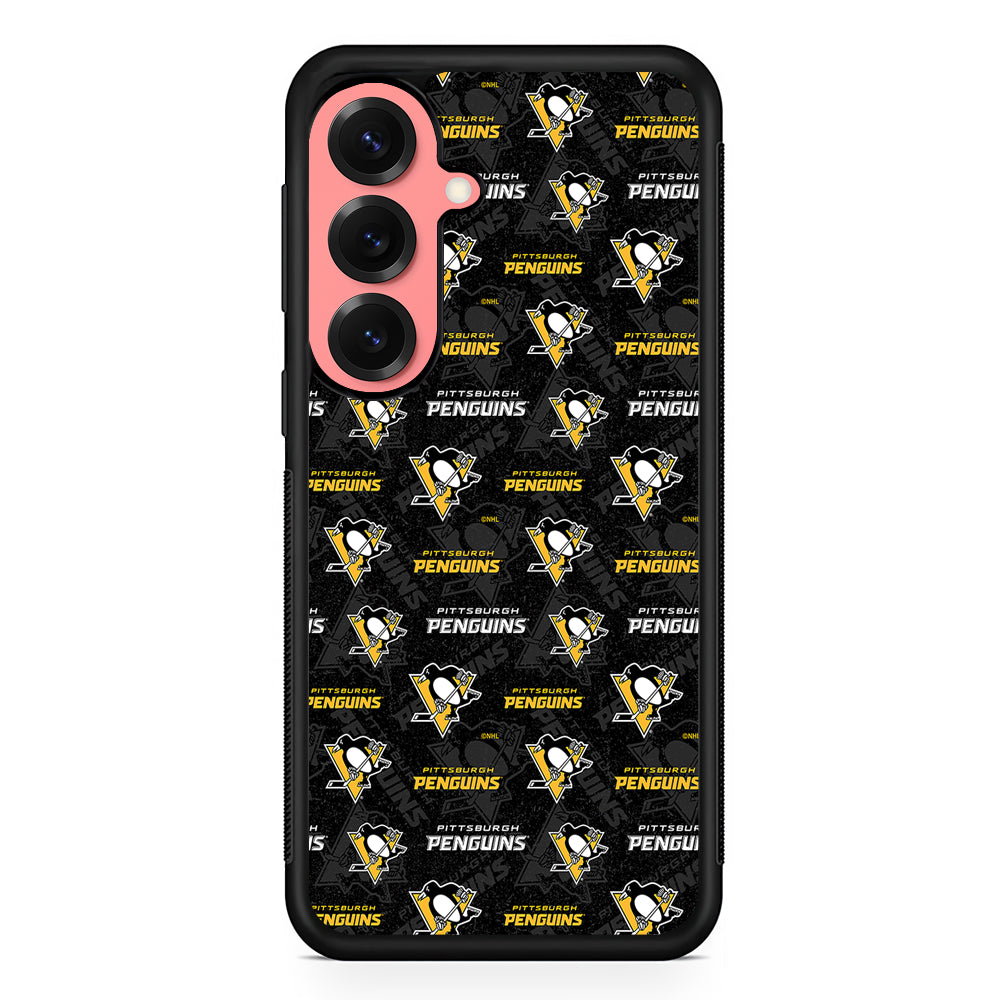 Pittsburgh Penguins Pattern Samsung Galaxy S25 Case | Protective Case for Samsung Galaxy S25
