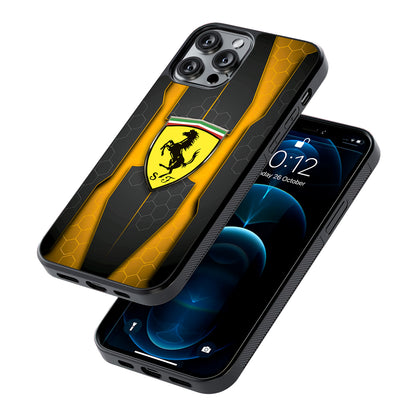 Ferrari Sweet Futuristic Shapes 2D Rubber Phone Case | Slim Protective Phone Case