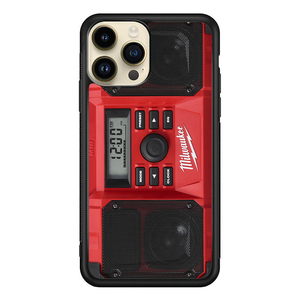 Milwaukee Tool Radio iPhone 14 Pro Case | Slim Rubber Case for iPhone 14 Pro