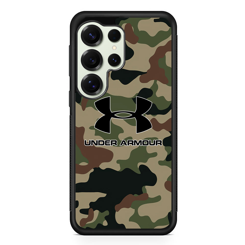 Under Armour Green Camo Samsung Galaxy S25 Ultra Case | Slim Rubber Case for Samsung Galaxy S25 Ultra