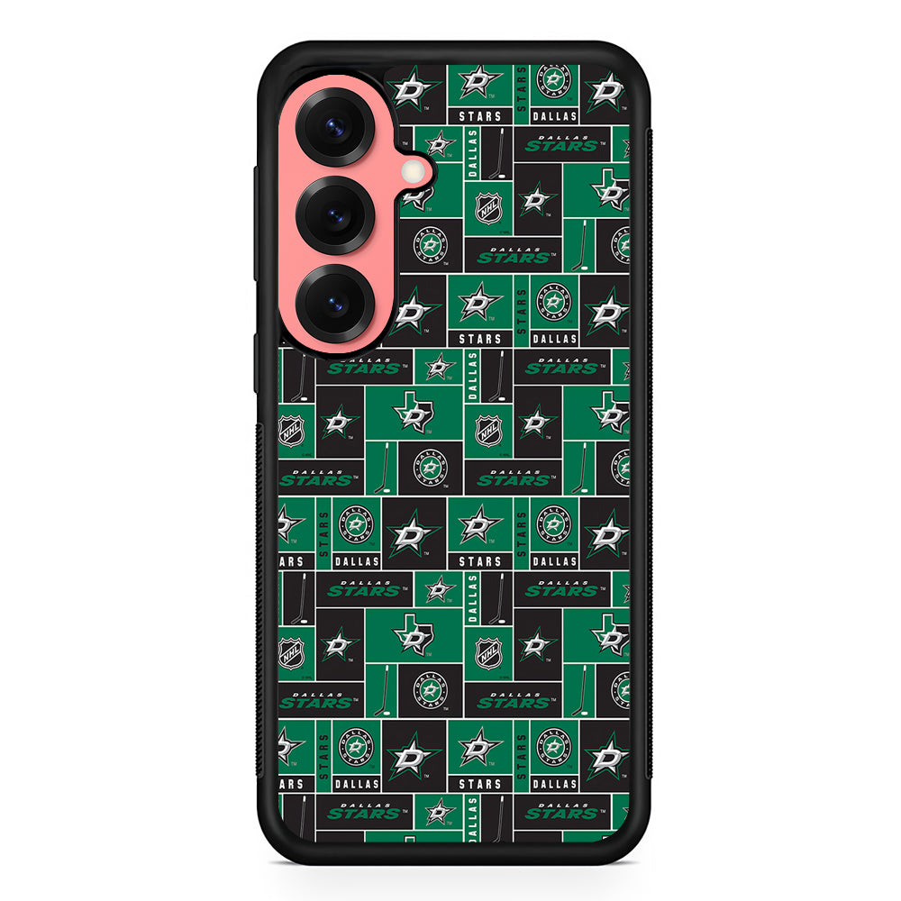Dallas Stars Pattern Samsung Galaxy S25 Case | Protective Case for Samsung Galaxy S25