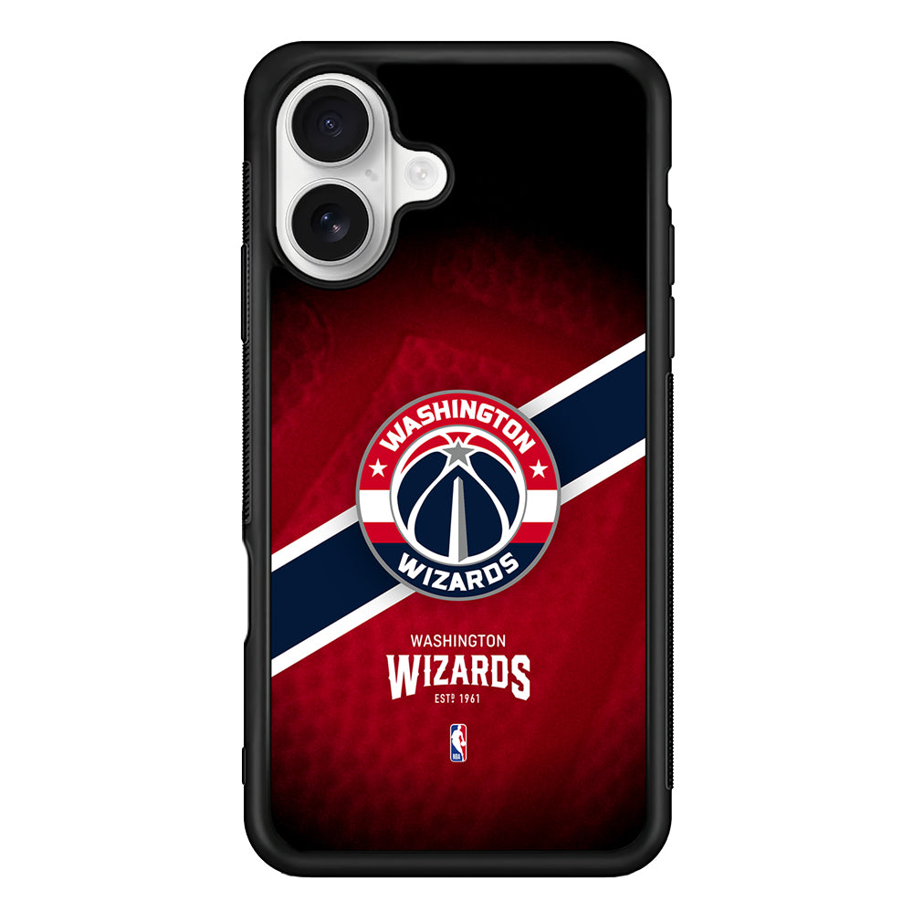Washington Wizards Logo iPhone 16 Plus Case | Durable Protective Rubber Cover