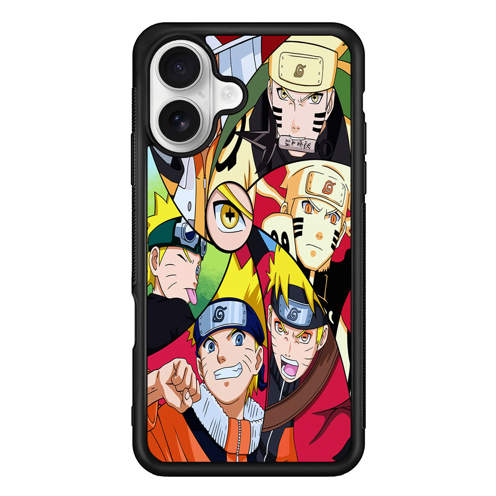 Naruto Uzumaki Transformation iPhone 16 Plus Case | Durable Protective Rubber Cover