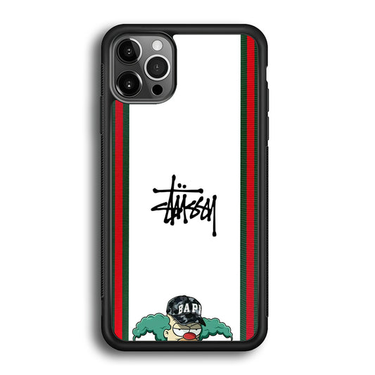Stussy Homer Simpson iPhone 12 Pro Max Case | Slim Rubber Case for iPhone 12 Pro Max