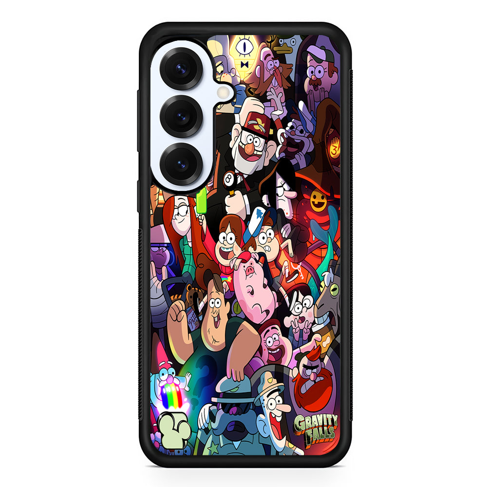 Gravity Falls All Character Samsung Galaxy S25 Plus Case | Slim Rubber Cover for Samsung Galaxy S25 Plus