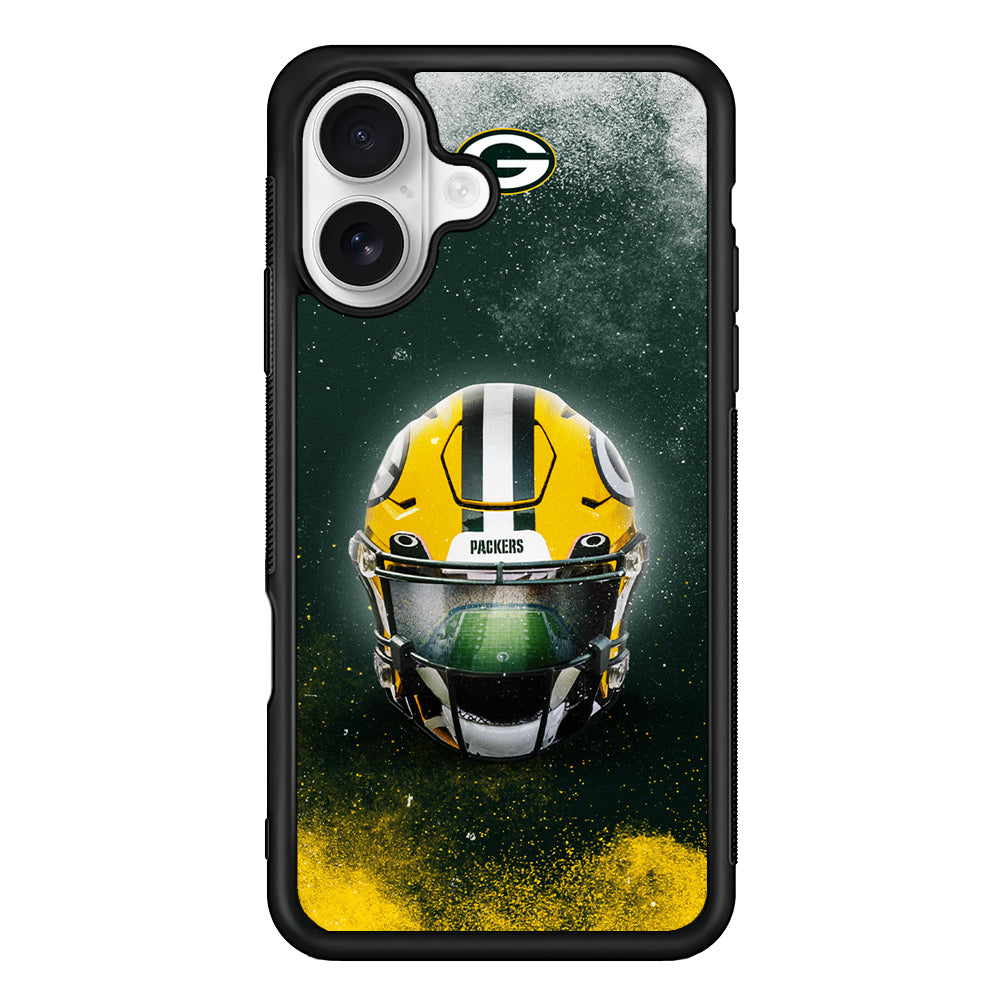 Green Bay Packers Helmet iPhone 16 Plus Case | Durable Protective Rubber Cover