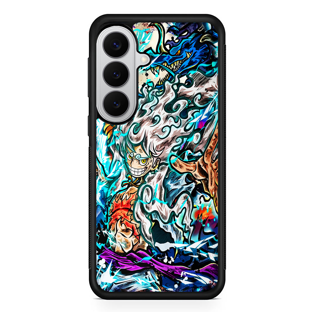 Luffy Gear 5 VS Kaido Samsung Galaxy S26 Case | Protective Rubber Cover