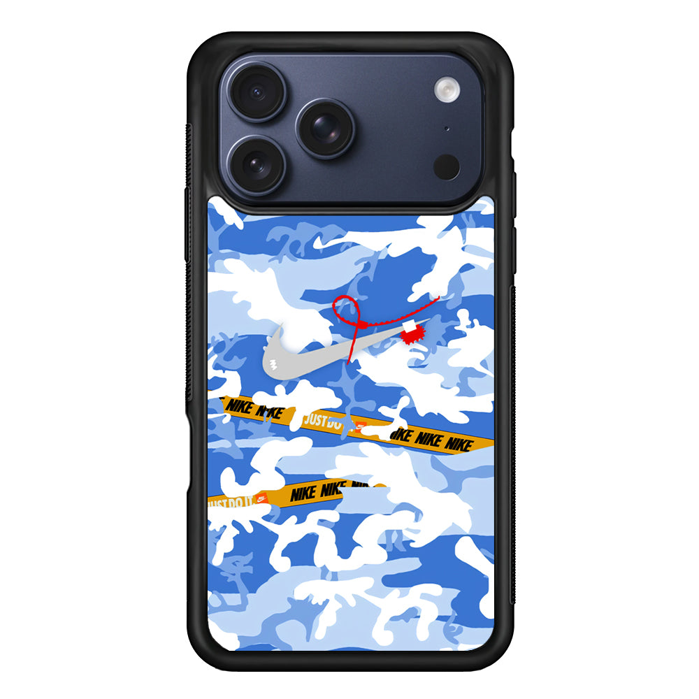 Nike Cloudy Sky Camo iPhone 17 Pro Max Case | Durable Rubber Case for iPhone 17 Pro Max