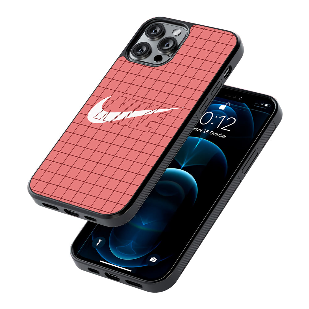Nike Red Square Spot 2D Rubber Phone Case | Slim Protective Phone Case