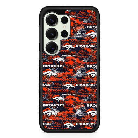 Denver Broncos Patterns Samsung Galaxy S25 Ultra Case | Durable Rubber Case for Samsung Galaxy S25 Ultra