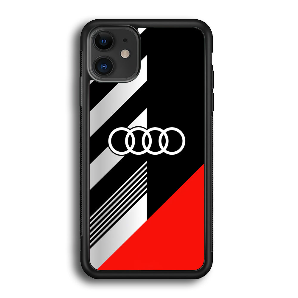 Audi F1 Sport Logo iPhone 12 Case | Slim Rubber Case for iPhone 12