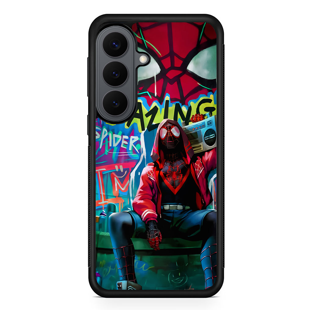 Spider-Man Hip Hop Style Samsung Galaxy S26 Plus Case | Slim Rubber Case for Samsung Galaxy S26 Plus