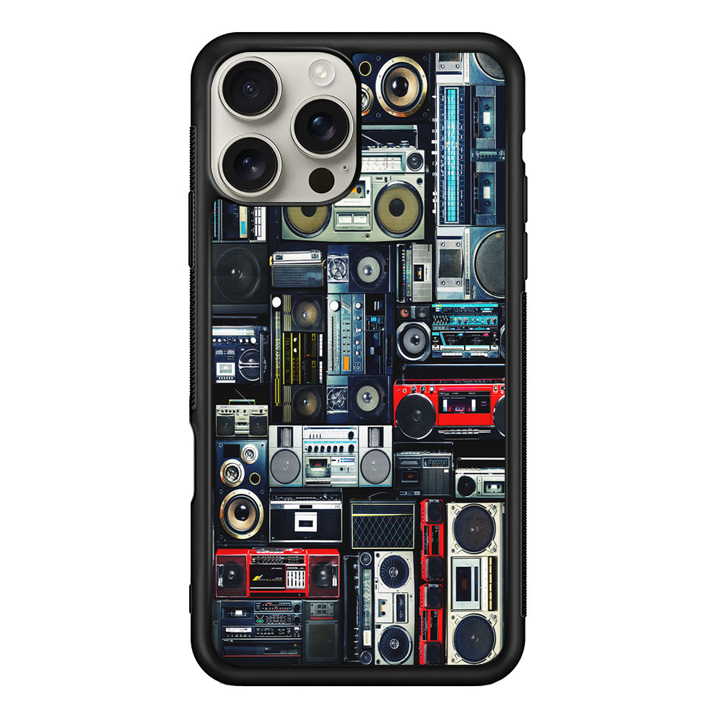 Hip Hop Cassette Tape Radio iPhone 16 Pro Max Case | Stylish Protective Case for iPhone 16 Pro Max