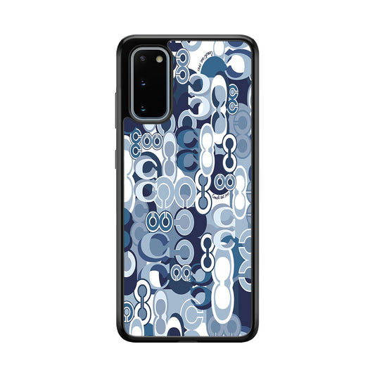 Coach Blue Samsung Galaxy S20 Case | Slim Rubber Case for Samsung Galaxy S20