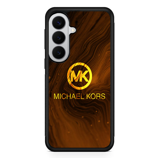 Michael Kors Brown Abstract Samsung Galaxy S26 Case | Slim Rubber Case for Samsung Galaxy S26