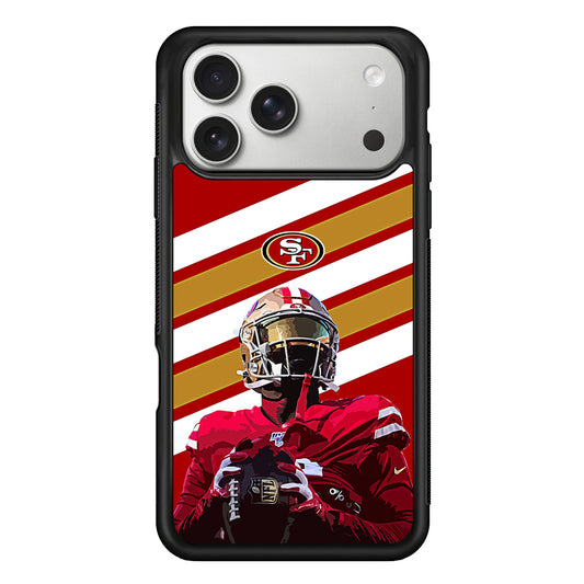 San Francisco 49ers Player iPhone 17 Pro Case | Slim Rubber Case for iPhone 17 Pro