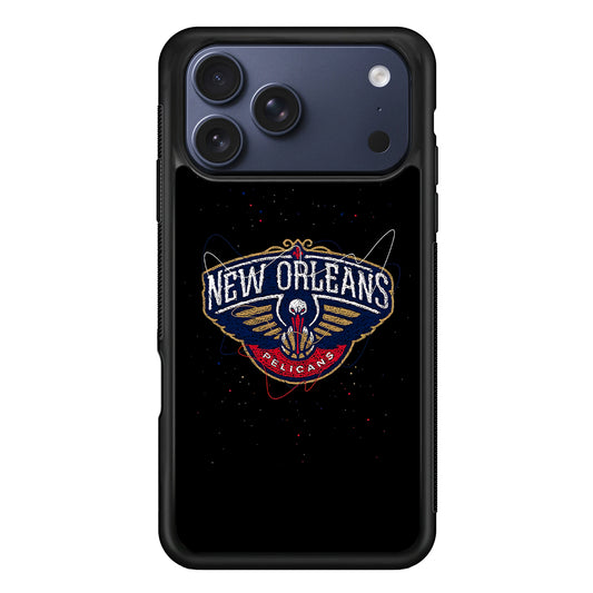 New Orleans Pelicans Abstract iPhone 17 Pro Max Case | Slim Protective Cover for iPhone 17 Pro Max