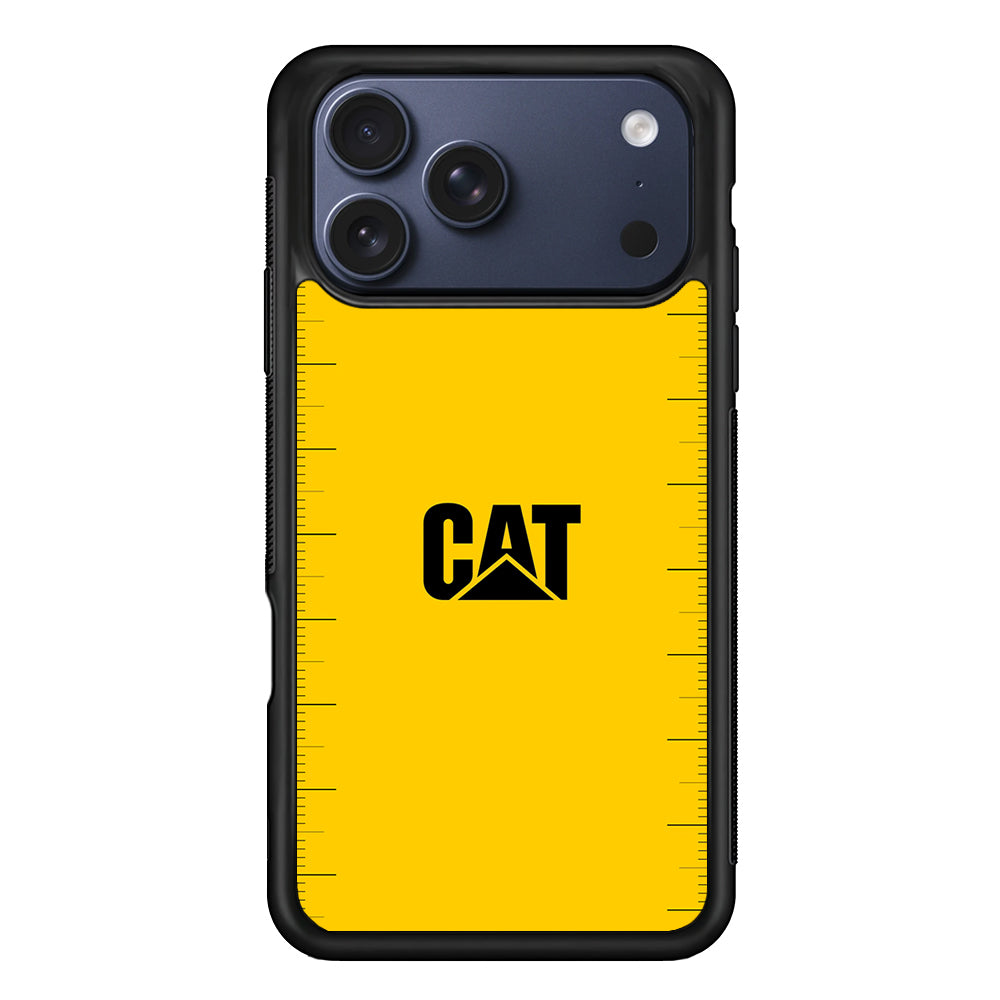 Caterpillar Logo Heavy Duty iPhone 17 Pro Max Case | Slim Rubber Case for iPhone 17 Pro Max
