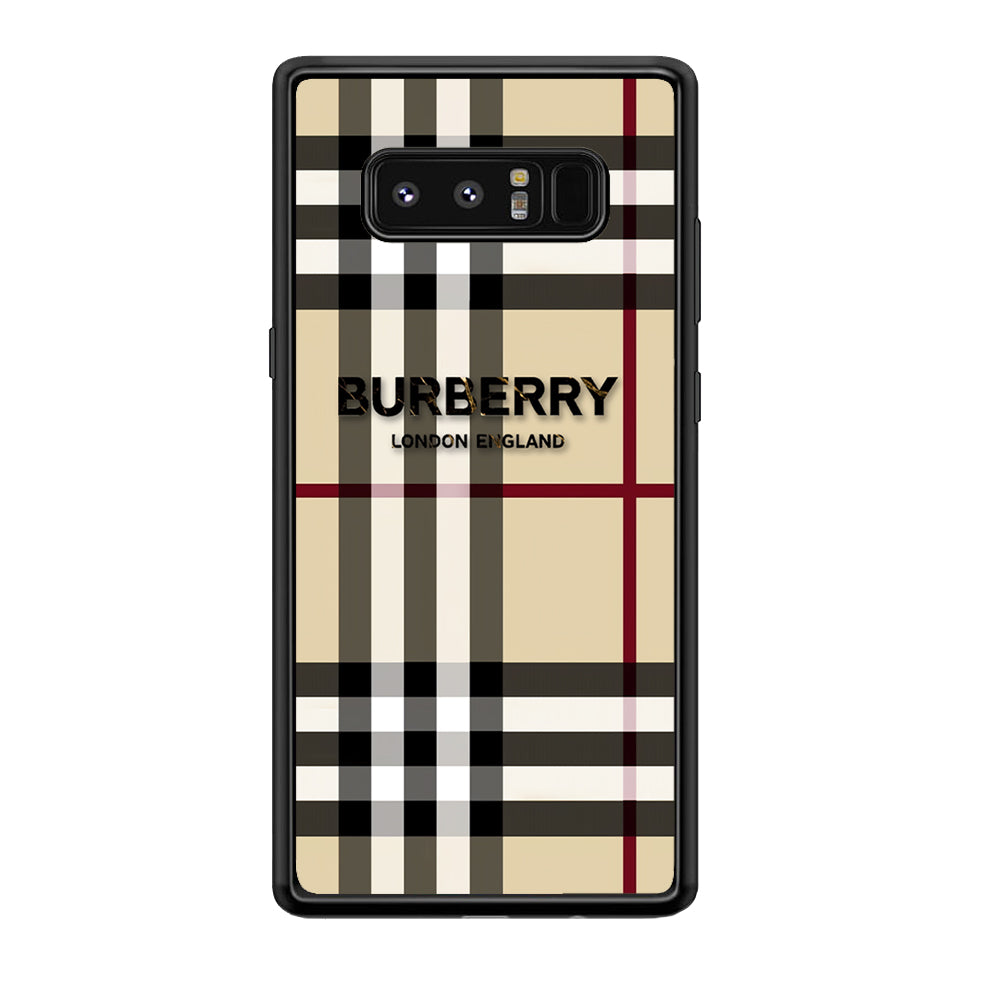 Burberry Cream Pattern Samsung Galaxy Note 8 Case | Slim Rubber Case for Samsung Galaxy Note 8