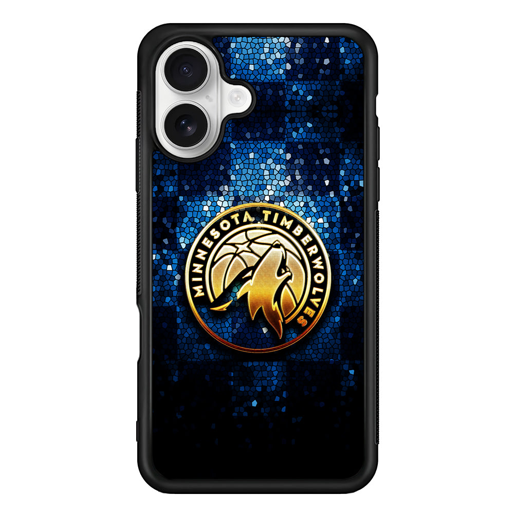 Minnesota Timberwolves Gold iPhone 16 Plus Case | Durable Protective Rubber Cover