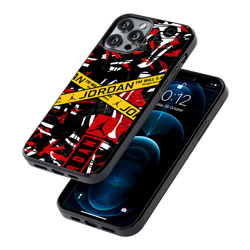 Air Jordan Abstract Camo 2D Rubber Phone Case | Slim Protective Phone Case