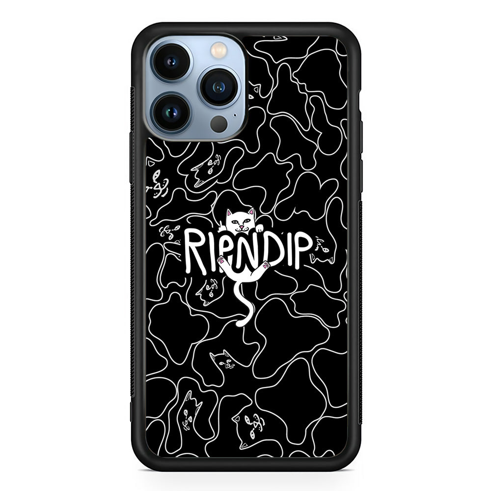 Rip N Dip Black Camo iPhone 15 Pro Max Case | Slim Rubber Case for iPhone 15 Pro Max