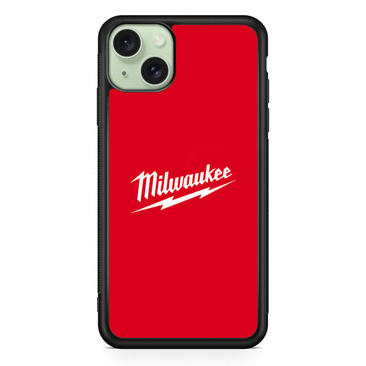 Milwaukee Tool Red Background iPhone 14 Plus Case | Slim Rubber Case for iPhone 14 Plus