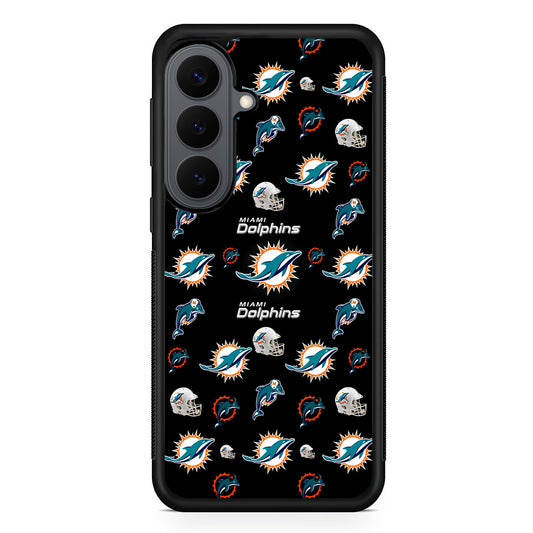 Miami Dolphins Pattern Samsung Galaxy S26 Plus Case | Slim Rubber Case for Samsung Galaxy S26 Plus