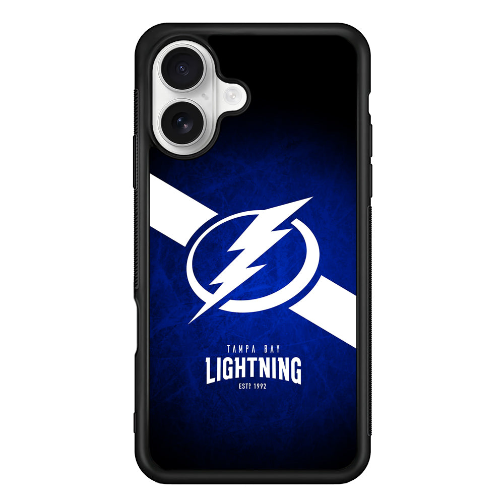 Tampa Bay Lightning Logo iPhone 16 Plus Case | Durable Protective Rubber Cover