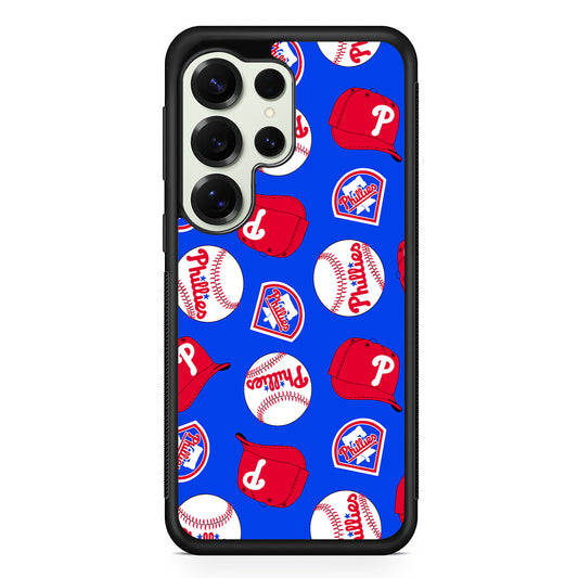 Philadelphia Phillies Pattern Samsung Galaxy S25 Ultra Case | Durable Rubber Case for Samsung Galaxy S25 Ultra