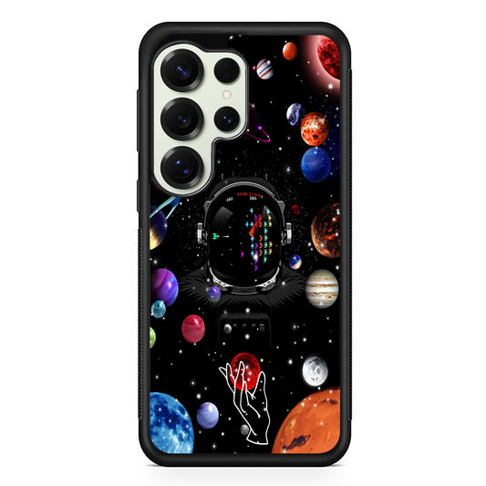 Astronaut Vintage Space Game Samsung Galaxy S25 Ultra Case | Durable Rubber Case for Samsung Galaxy S25 Ultra