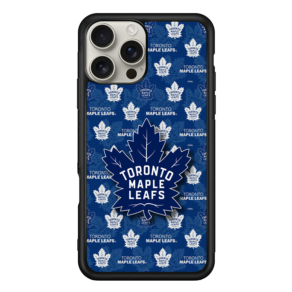Toronto Maple Leafs Pattern iPhone 16 Pro Max Case | Stylish Protective Case for iPhone 16 Pro Max