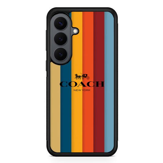 Coach Vertical Colorfull Samsung Galaxy S26 Plus Case | Slim Rubber Case for Samsung Galaxy S26 Plus