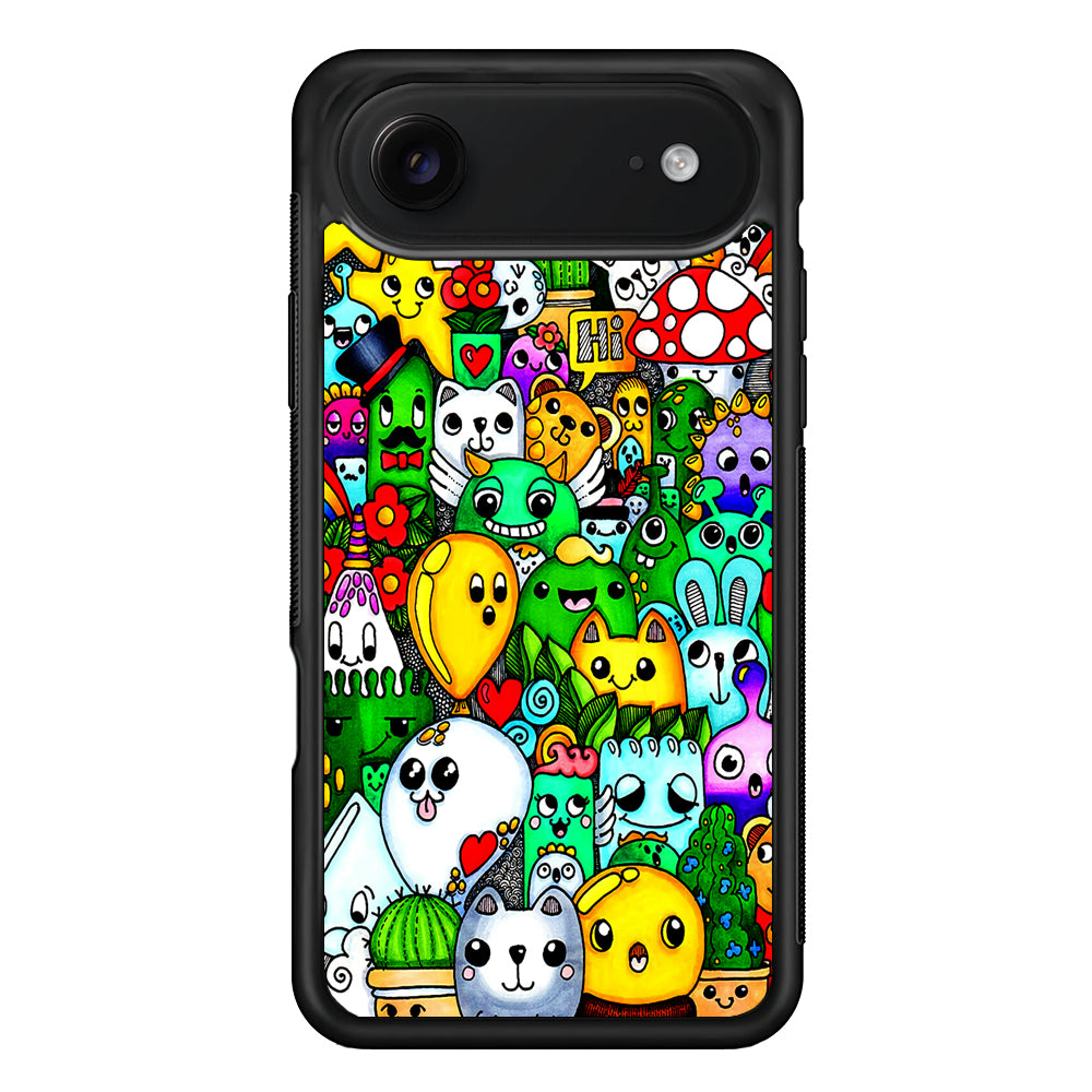 Cute Doodle Art Colorful iPhone 17 Air Case | Protective Case for iPhone 17 Air