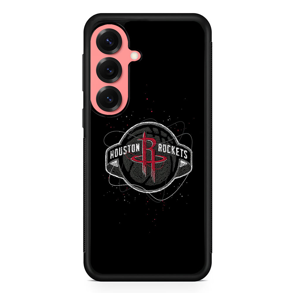 Houston Rockets Abstract Samsung Galaxy S25 Case | Protective Case for Samsung Galaxy S25