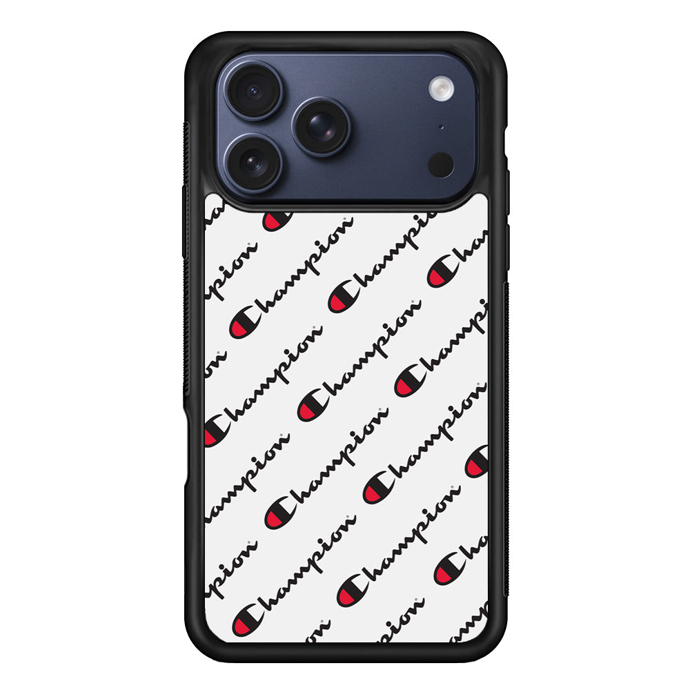 Champion Ebon-Ashgray iPhone 17 Pro Max Case | Slim Rubber Case for iPhone 17 Pro Max