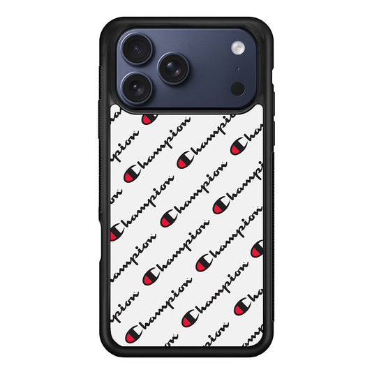 Champion Ebon-Ashgray iPhone 17 Pro Max Case | Slim Rubber Case for iPhone 17 Pro Max