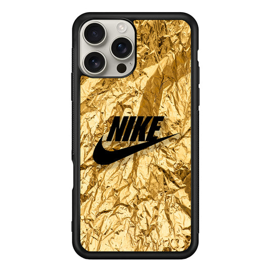 Nike Gold Paper iPhone 16 Pro Max Case | Durable Everyday Protective Cover