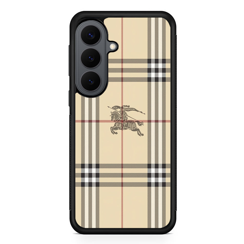 Burberry Latte Cream Samsung Galaxy S26 Plus Case | Slim Rubber Case for Samsung Galaxy S26 Plus