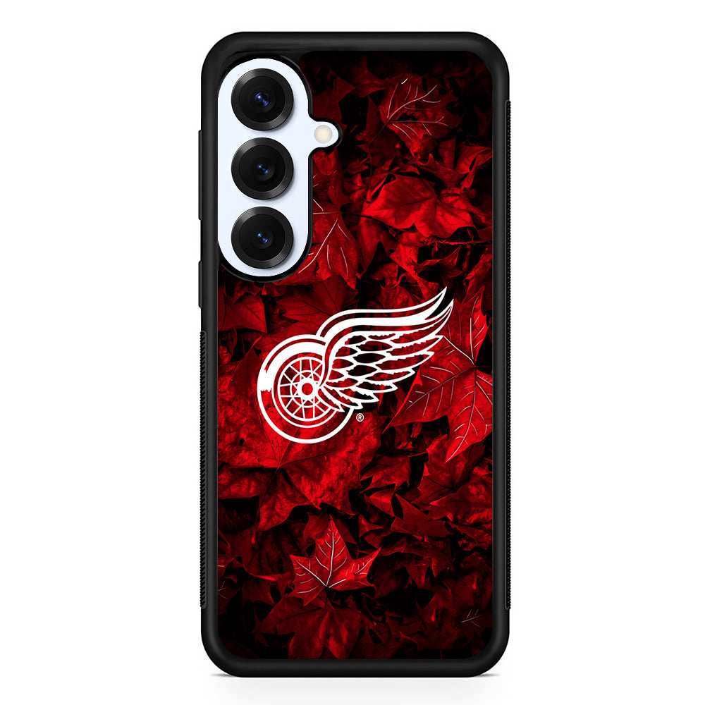Detroit Red Wings Maple Leaves Samsung Galaxy S25 Plus Case | Slim Rubber Cover for Samsung Galaxy S25 Plus