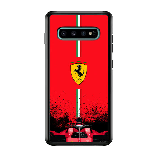Ferrari Luxury Car Logo Samsung Galaxy S10 Plus Case | Slim Rubber Case for Samsung Galaxy S10 Plus