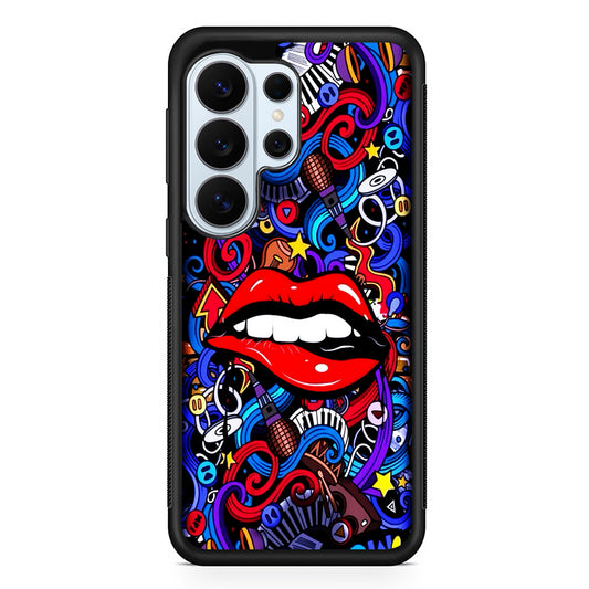 Lips Love Music Graffiti Samsung Galaxy S26 Ultra Case | Protective Phone Cover